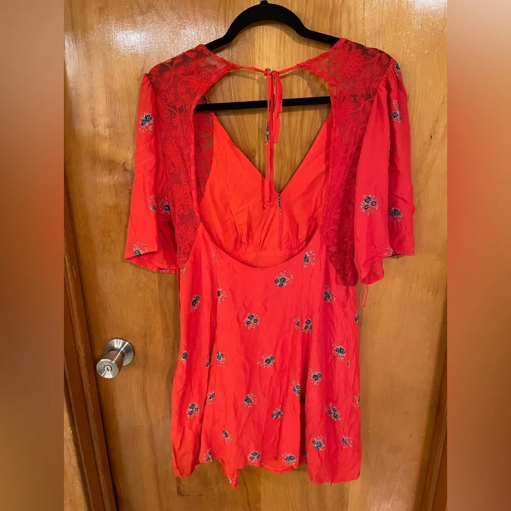 Free People Mockingbird Open Back Mini Dress - Picture 5 of 8